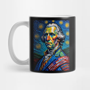 George Washington in starry night Mug